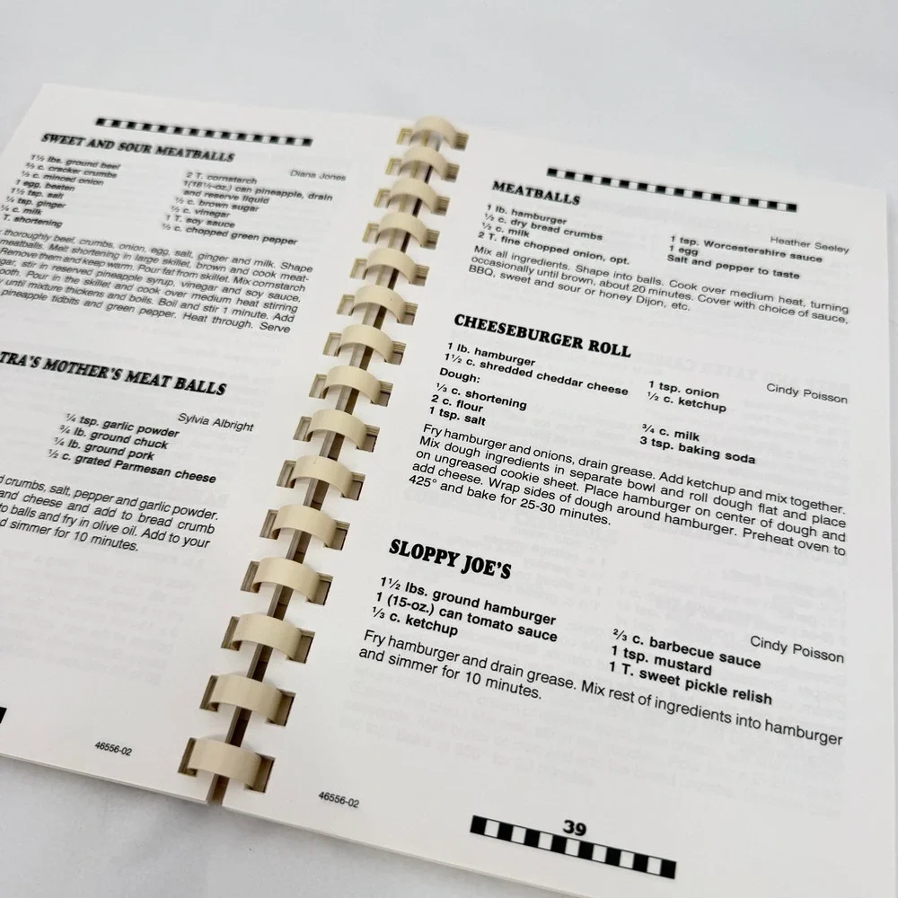 Grin and Make It Cookbook Spiral Bound Local Recipes Dental Practice 2002 MI